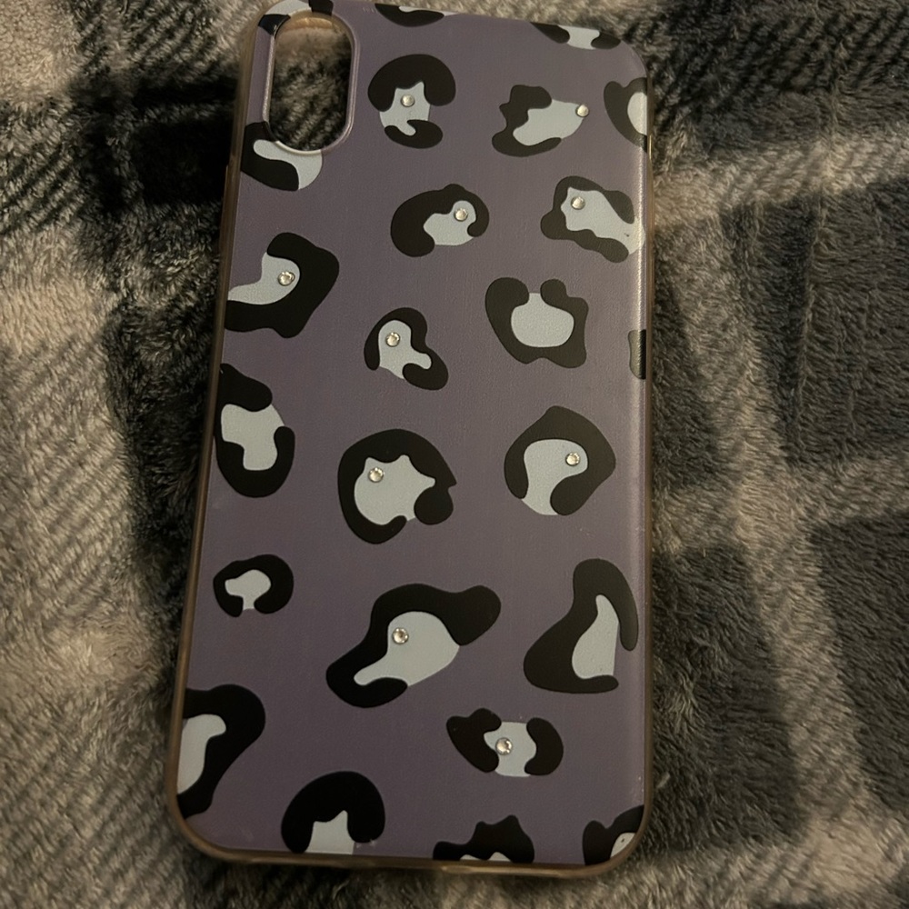 Blue Animal Print IPhone XR Phone Case